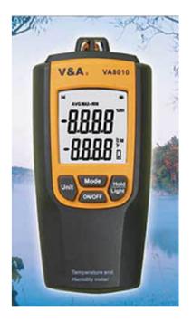 Temperature Humidity Meter with Dew Point V&A Model VA-8010